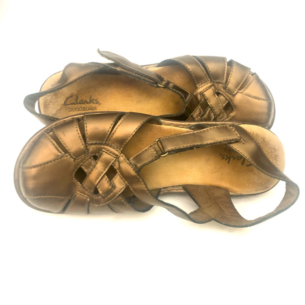 Clarks Bendable Bronze Sandals